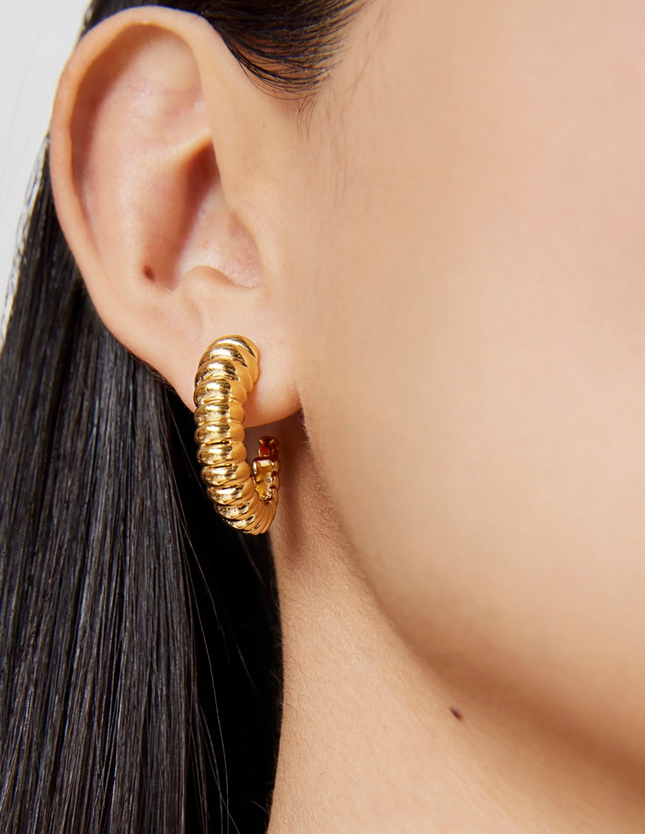 Aretes Virtual Garden con acabado espejo 7