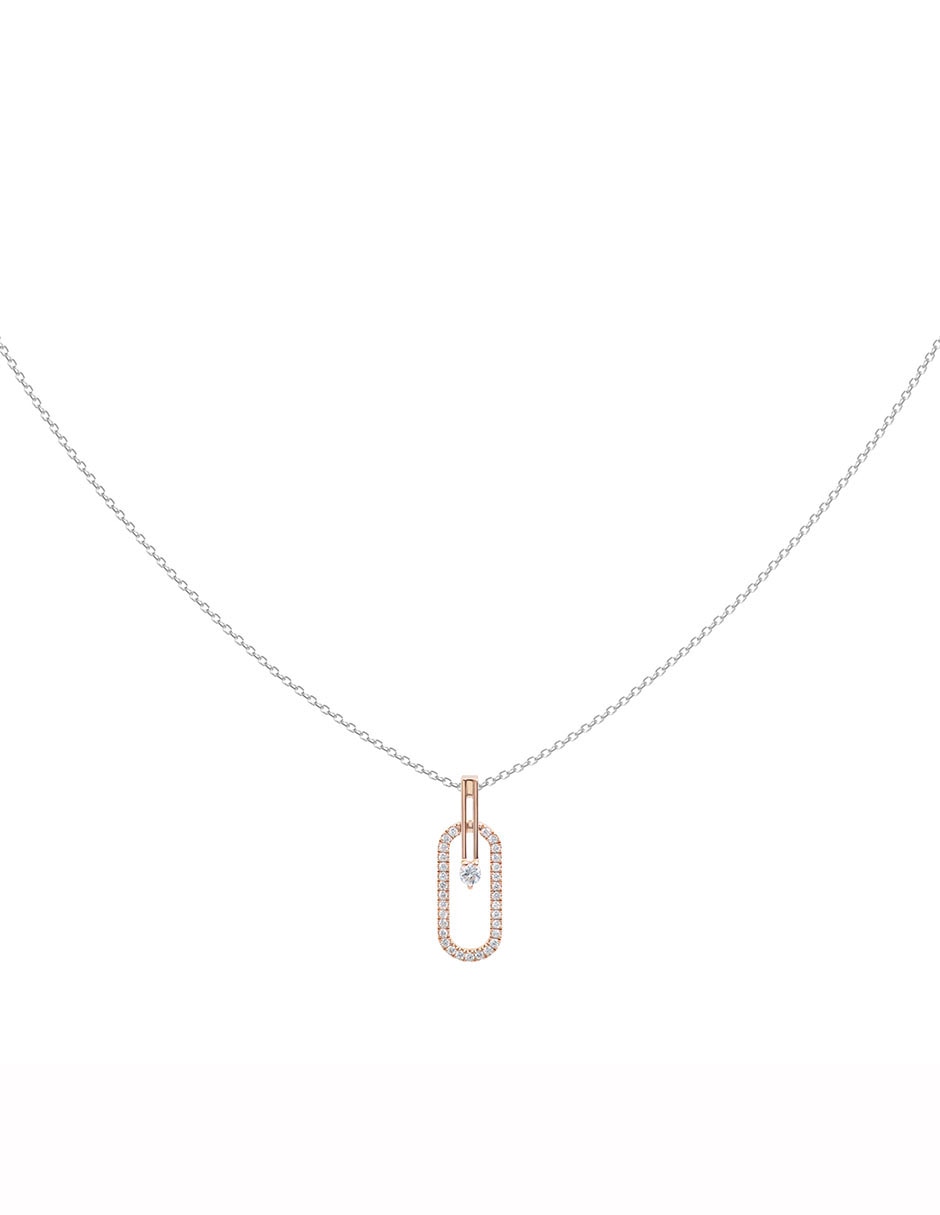 Collar ovalado de oro 14 K