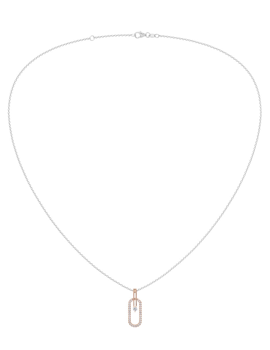 Collar ovalado de oro 14 K 2