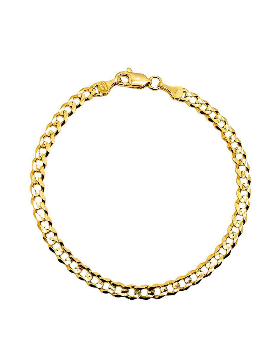 Pulsera de oro 10 K con acabado pulido Pulsera de oro 10 K con acabado pulido