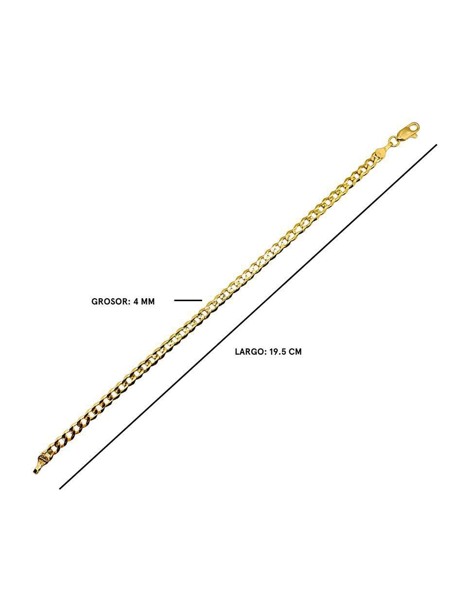 Pulsera de oro 10 K con acabado pulido 4