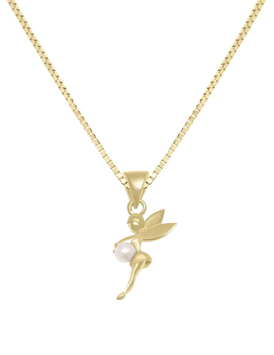 Collar de flor Perly de oro amarillo 14 K 2