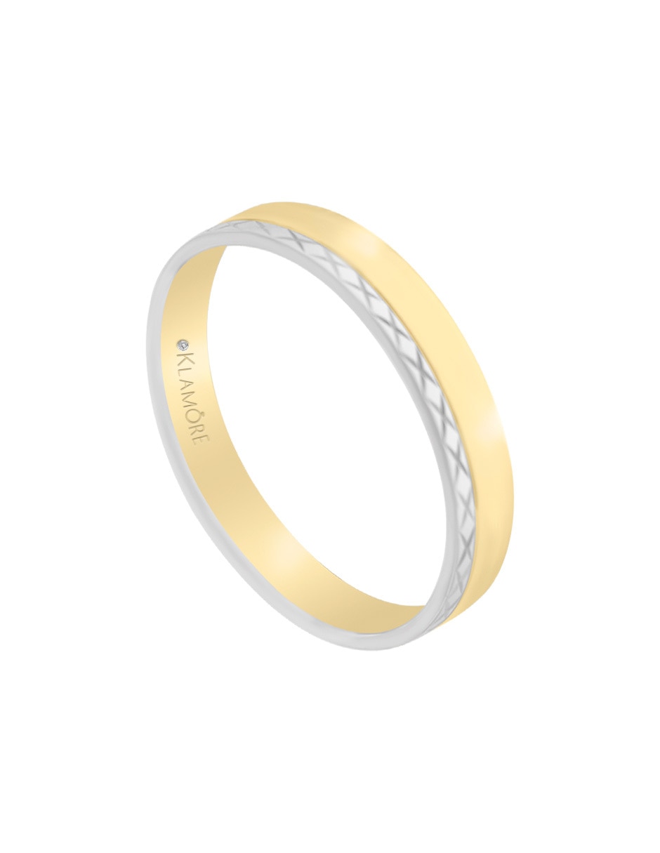Argolla de oro amarillo 14 k Jess 4