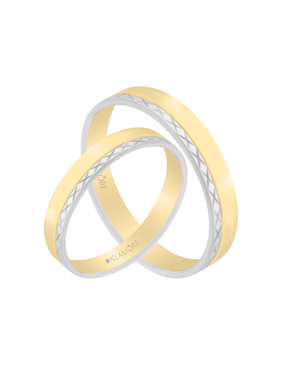Argolla de oro amarillo 14 k Jess 5