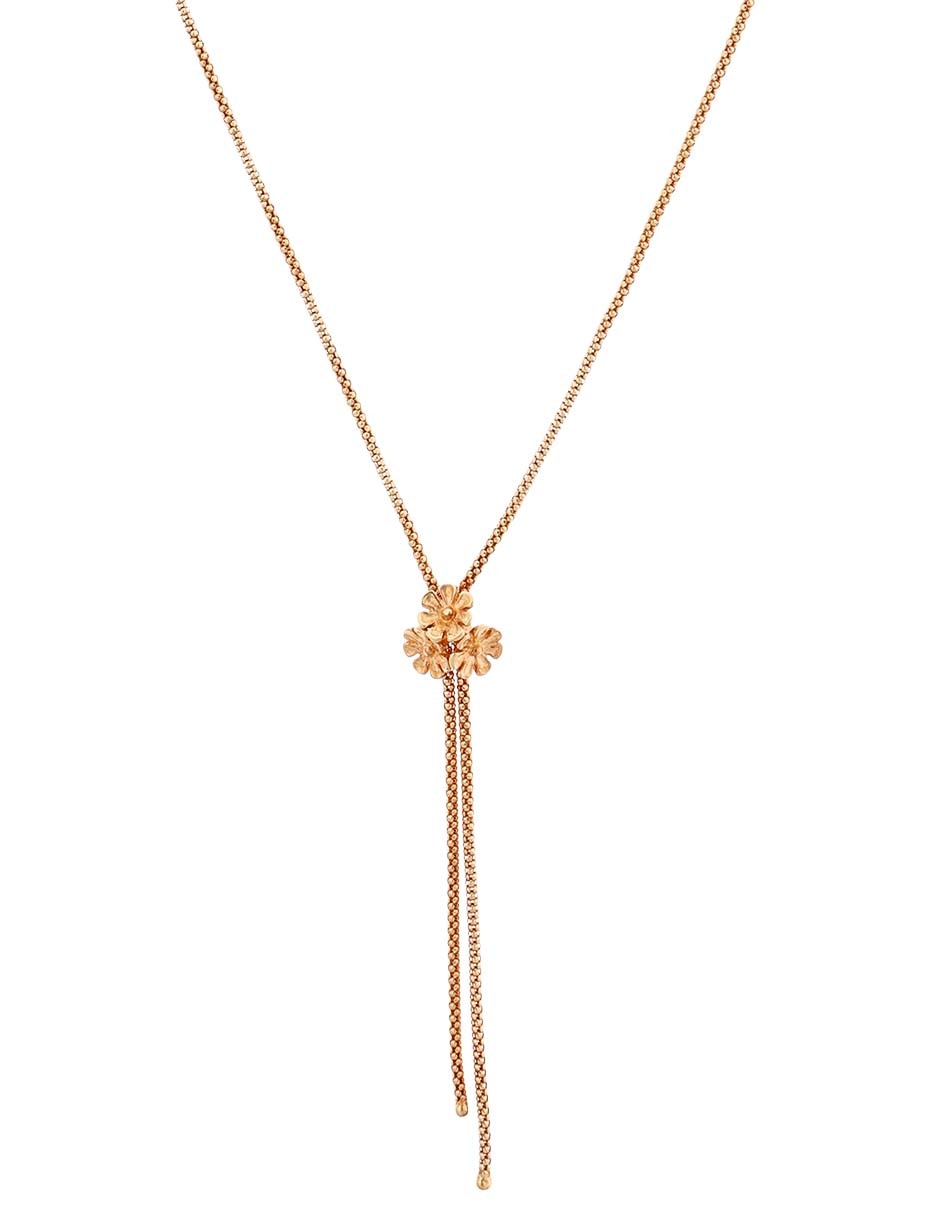 Collar de flor Necklace de oro 14 K