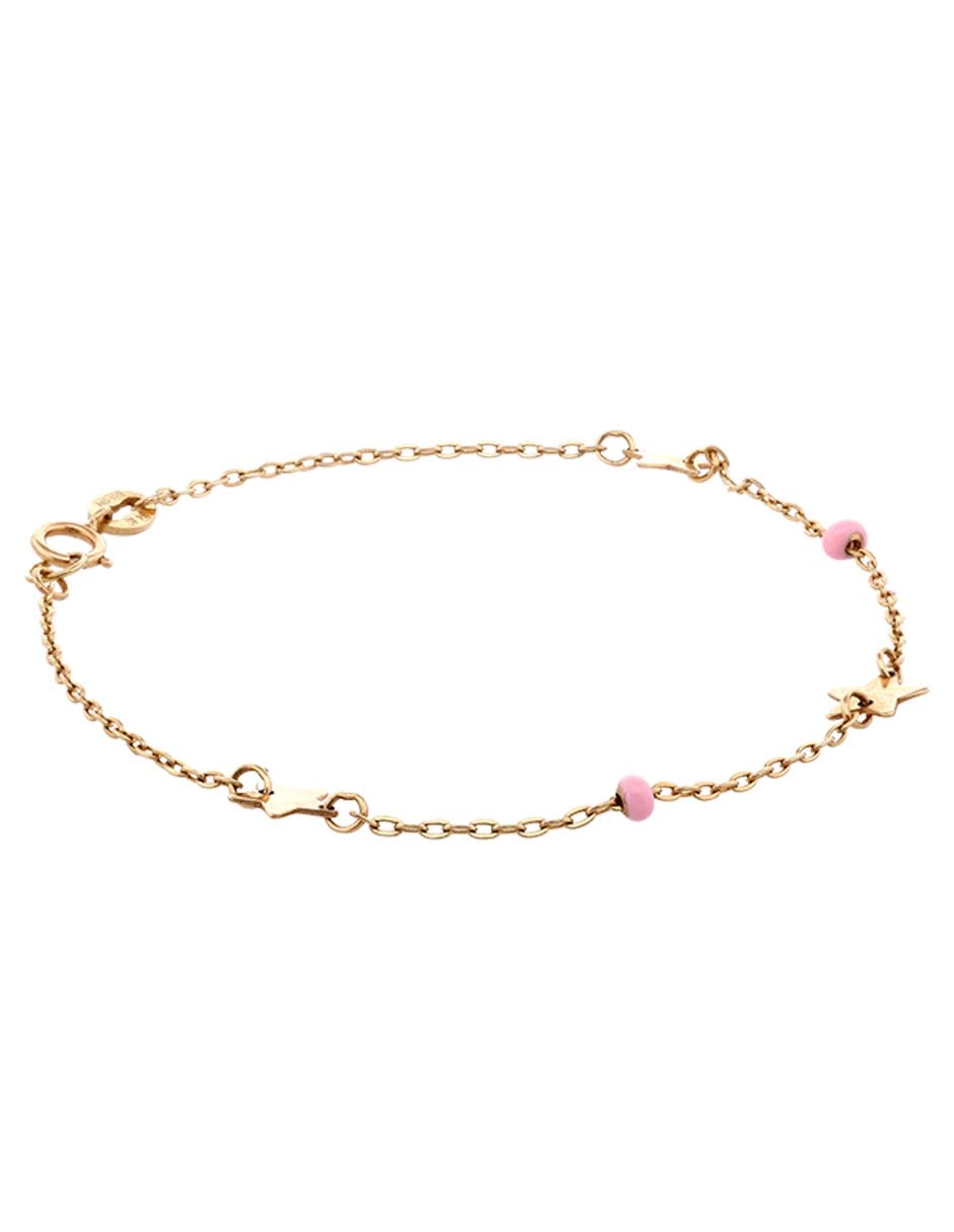 Pulsera de oro amarillo 14 k con acabado pulido Pulsera de oro amarillo 14 k con acabado pulido