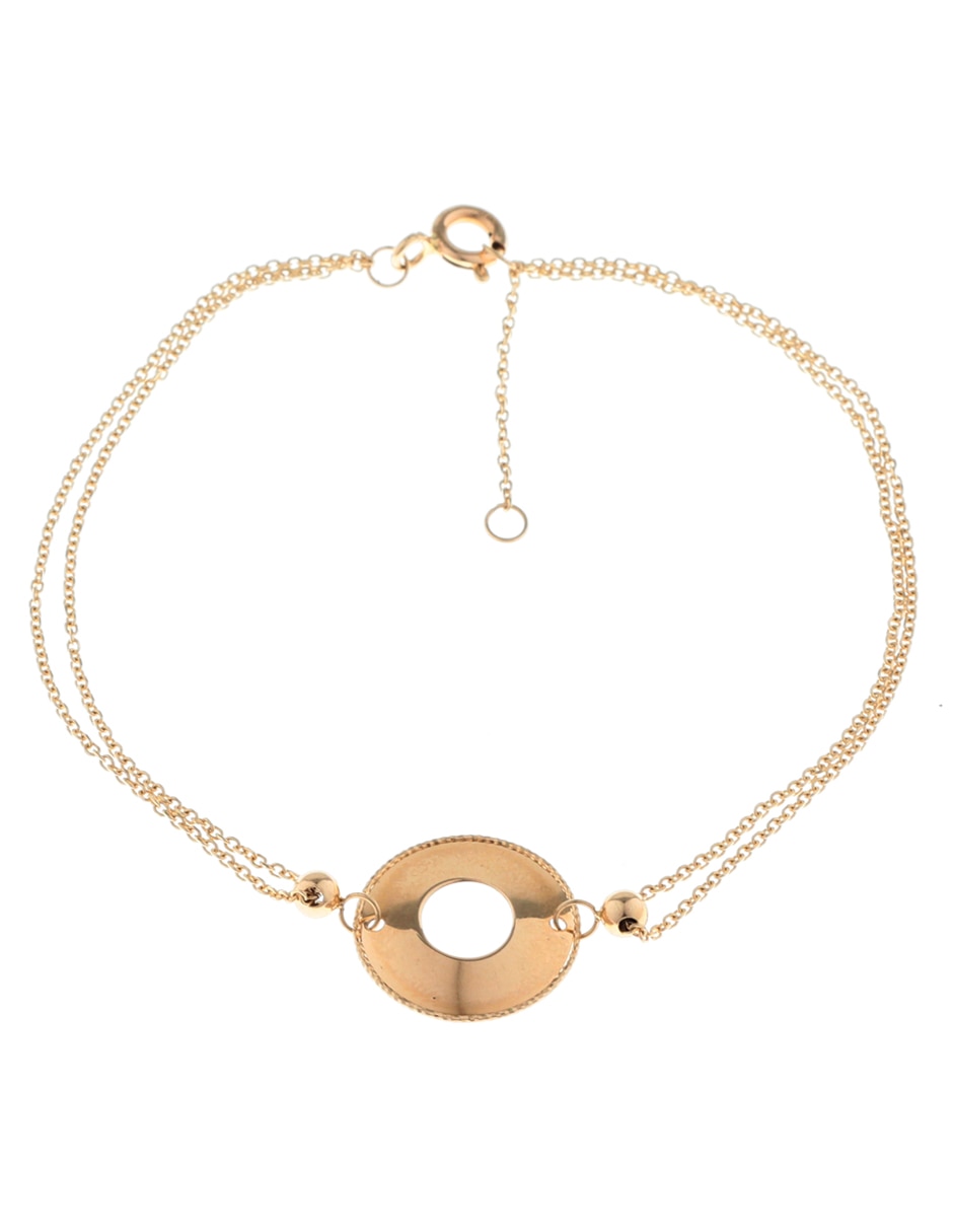 Pulsera de oro 14 K con acabado pulido