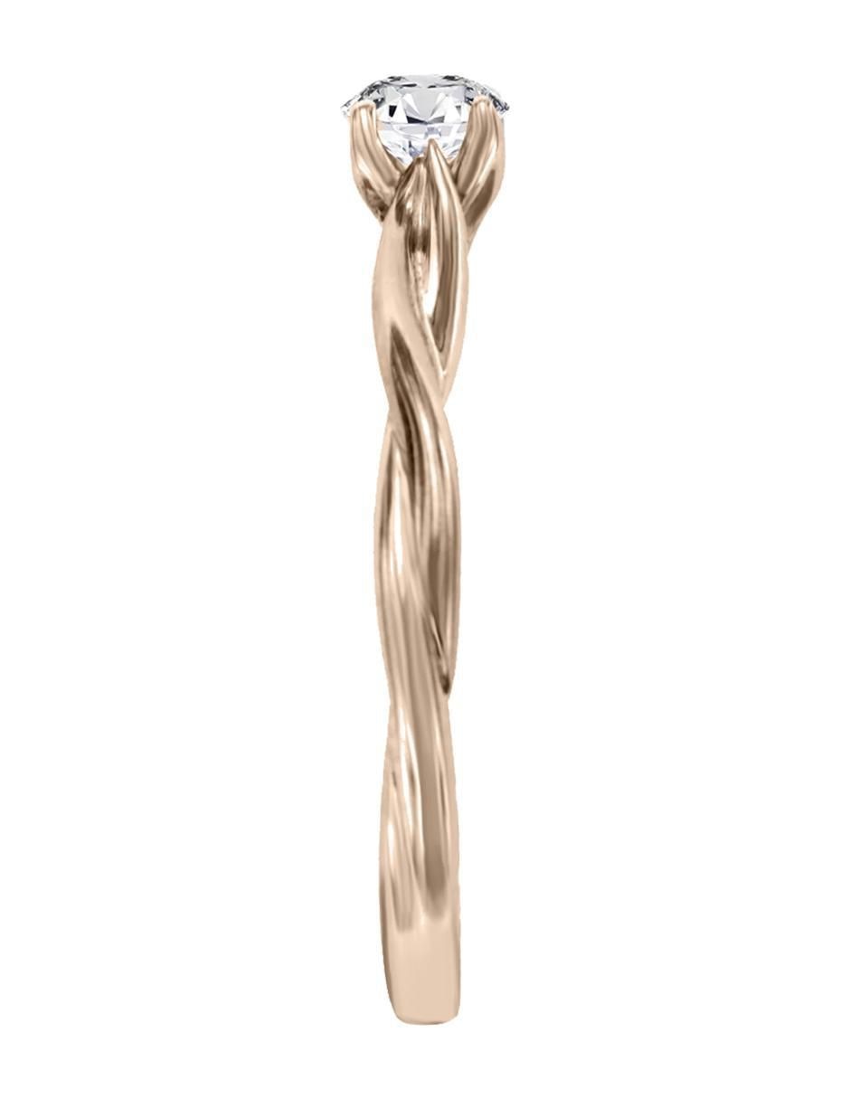 Solitario de oro 14 k Aileen diamante 3
