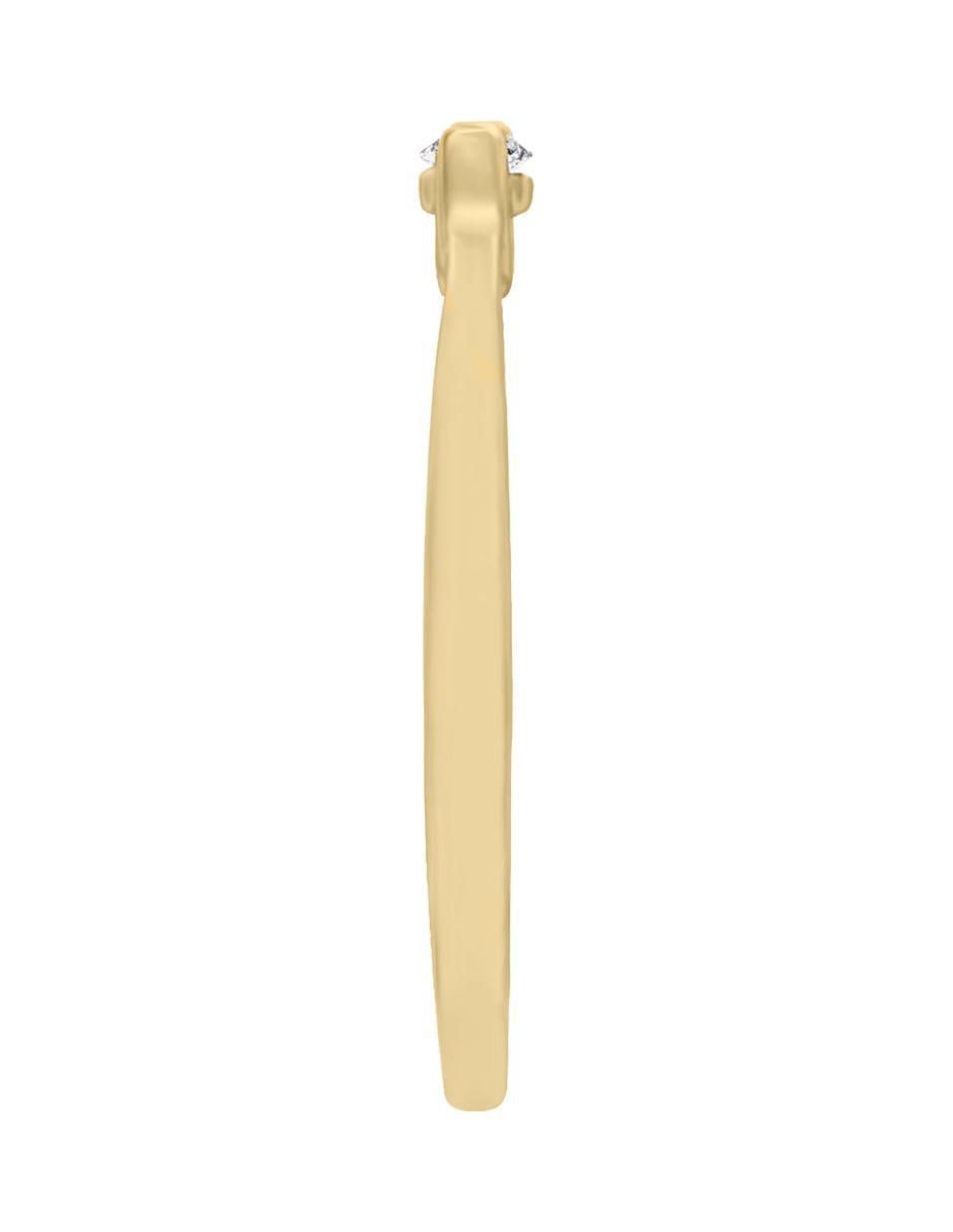 Solitario de oro 14 k klamore diamante