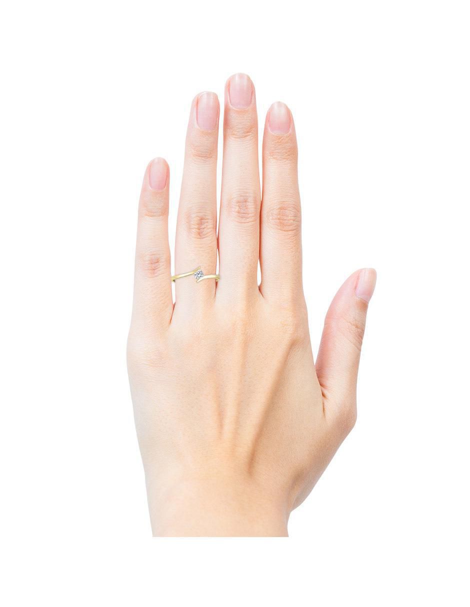 Solitario de oro 14 k Levian-30 diamante 5