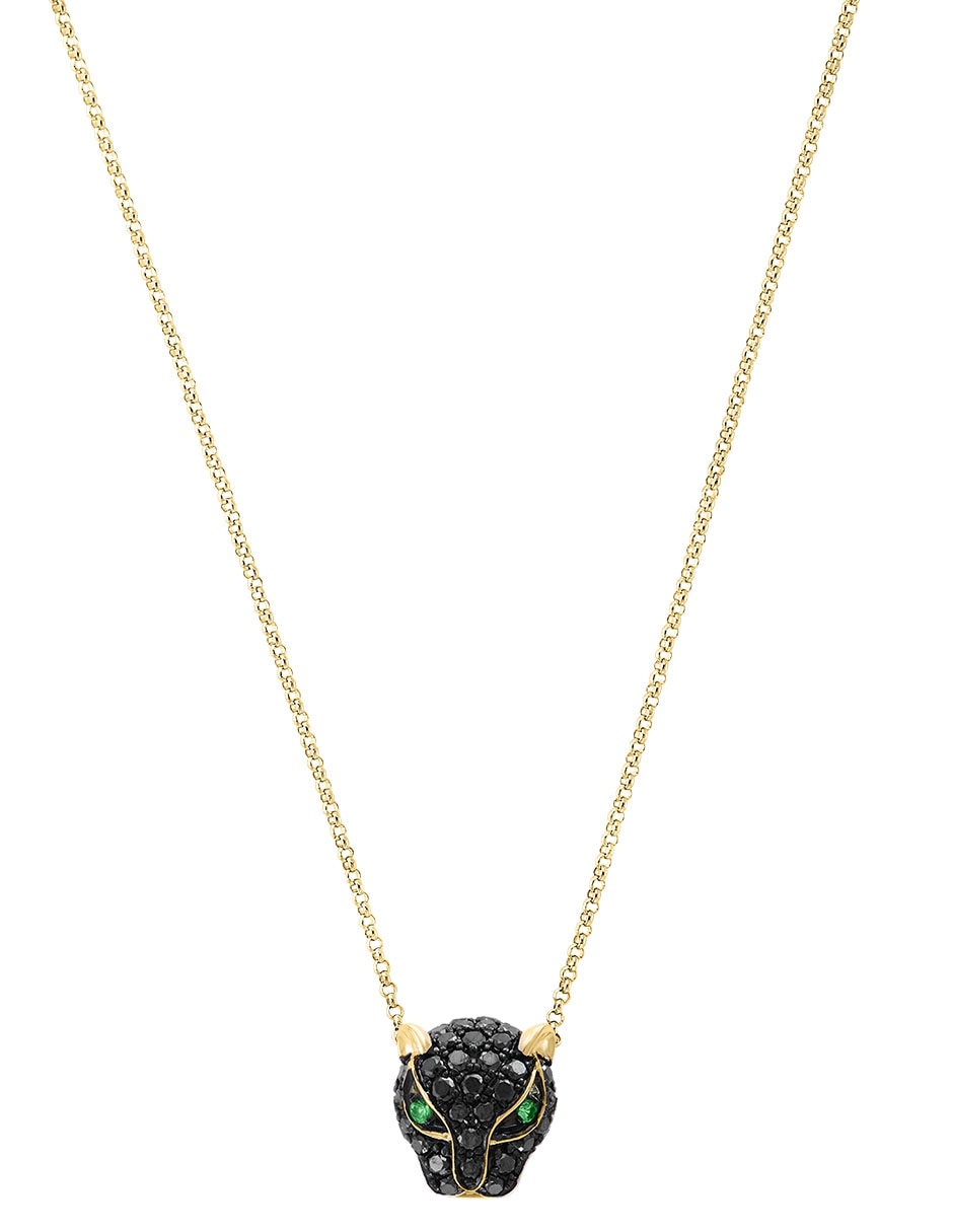 Collar de pantera de oro 14 K