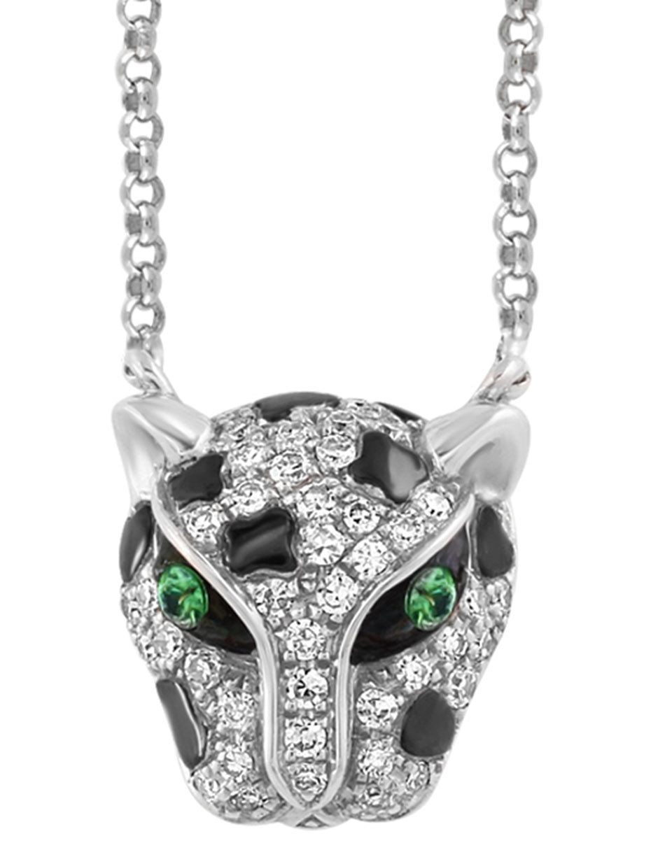 Collar de pantera de oro 14 K 3