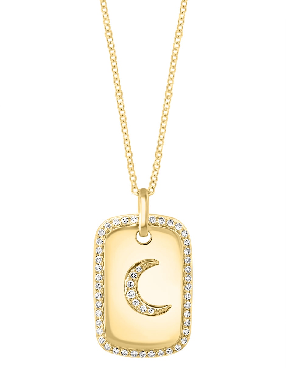 Collar de luna de oro