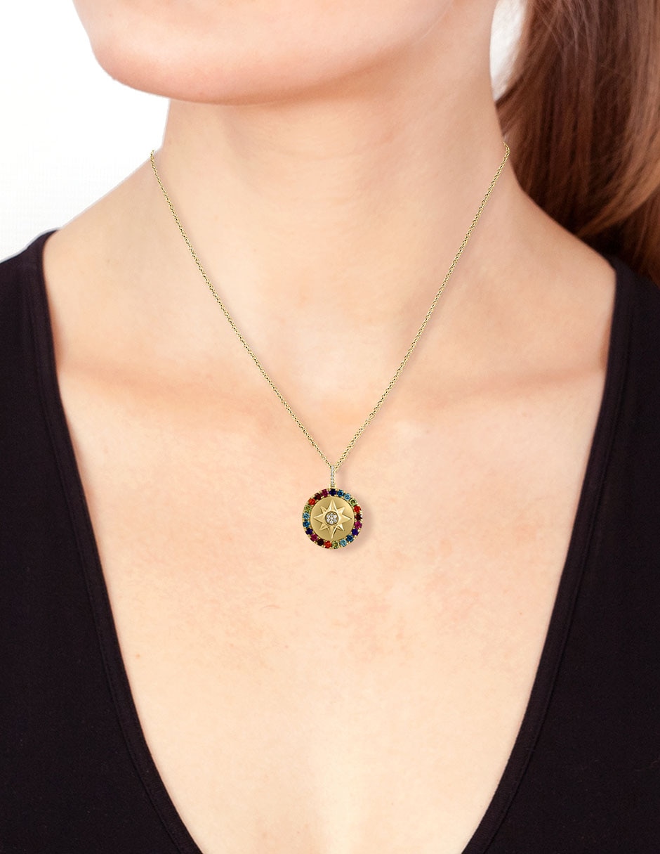 Collar Mosaic de oro 14 K 2