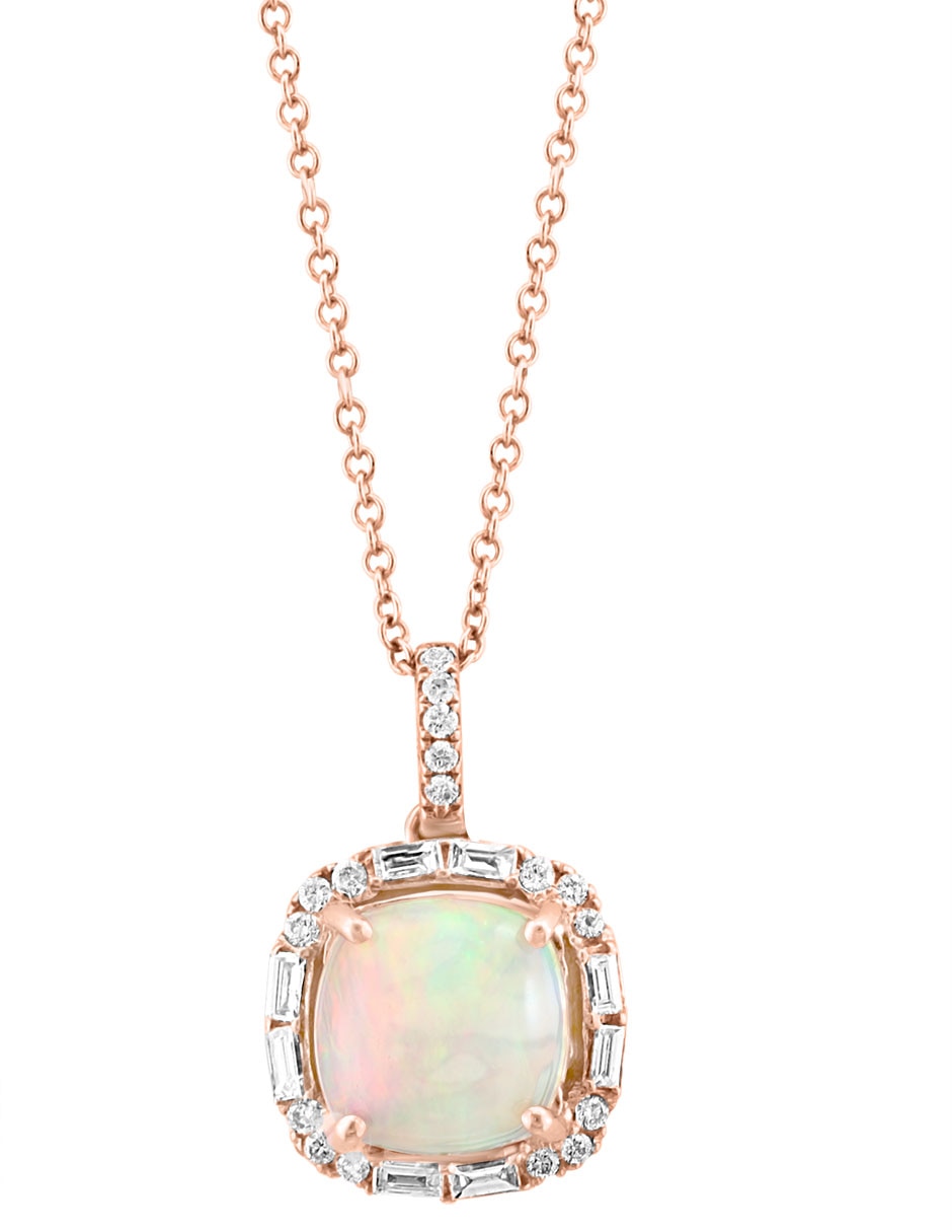 Collar cuadrado Aurora de oro 14 K