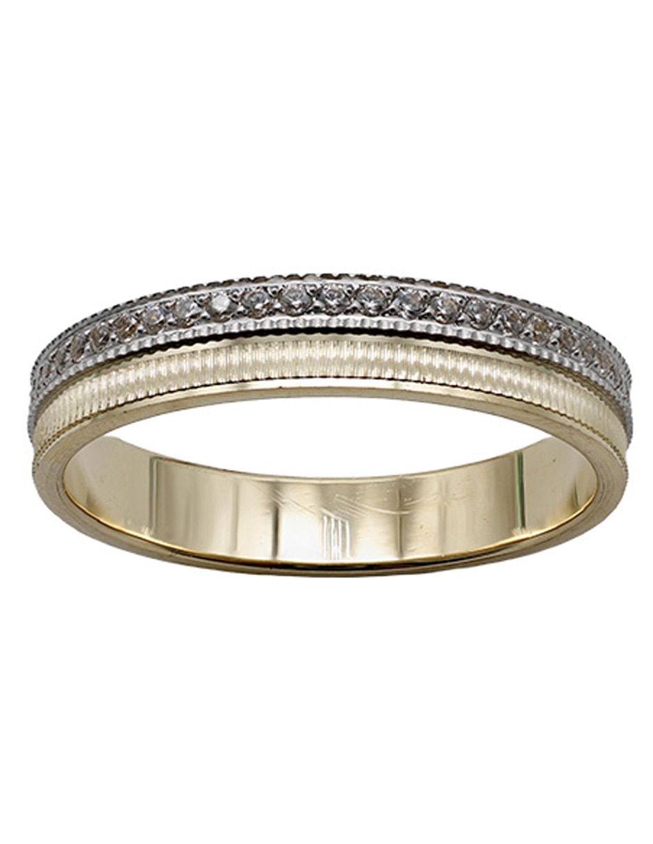 Argolla de oro amarillo 14 k Eternity diamante