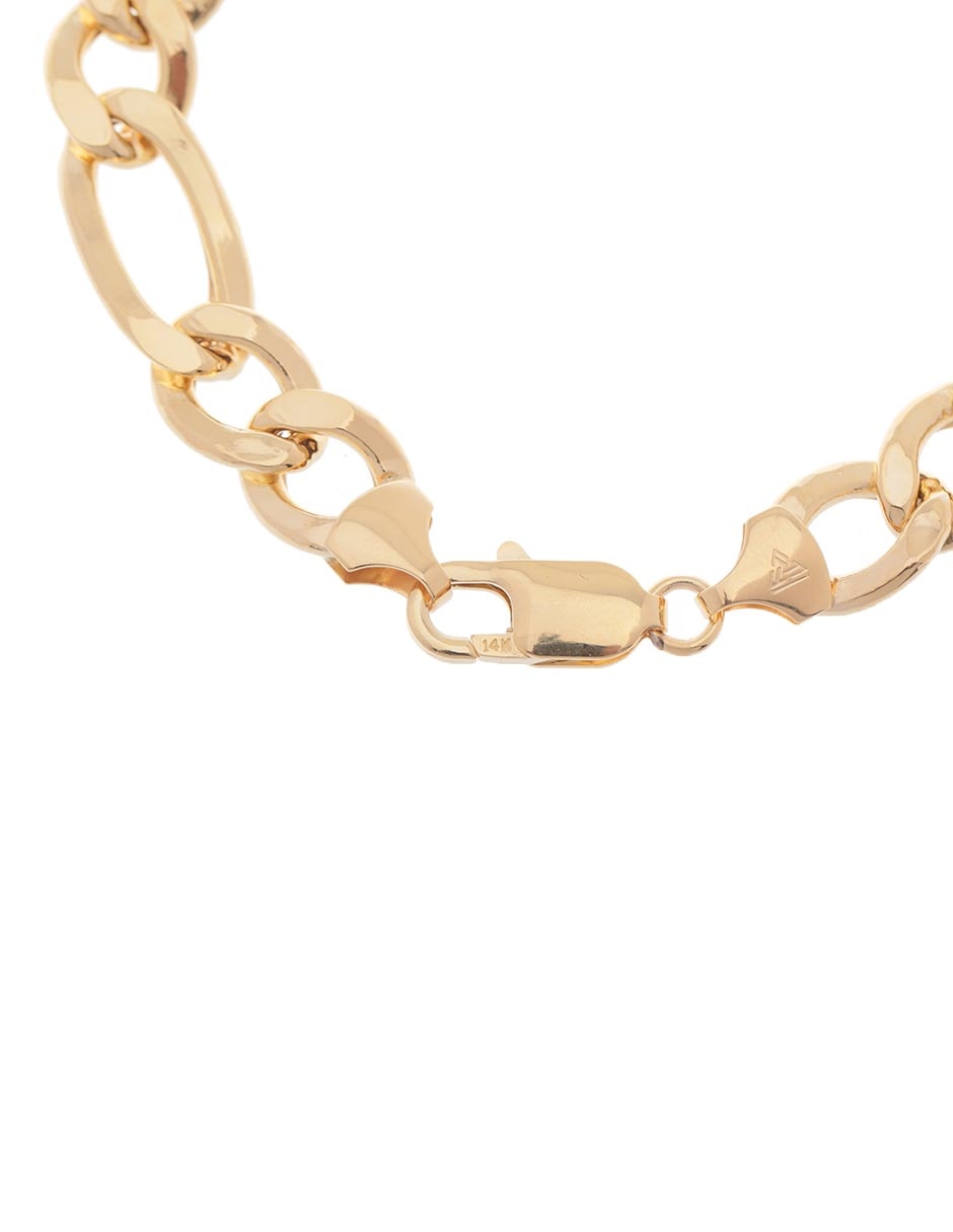Pulsera de oro 14 K con acabado liso 2