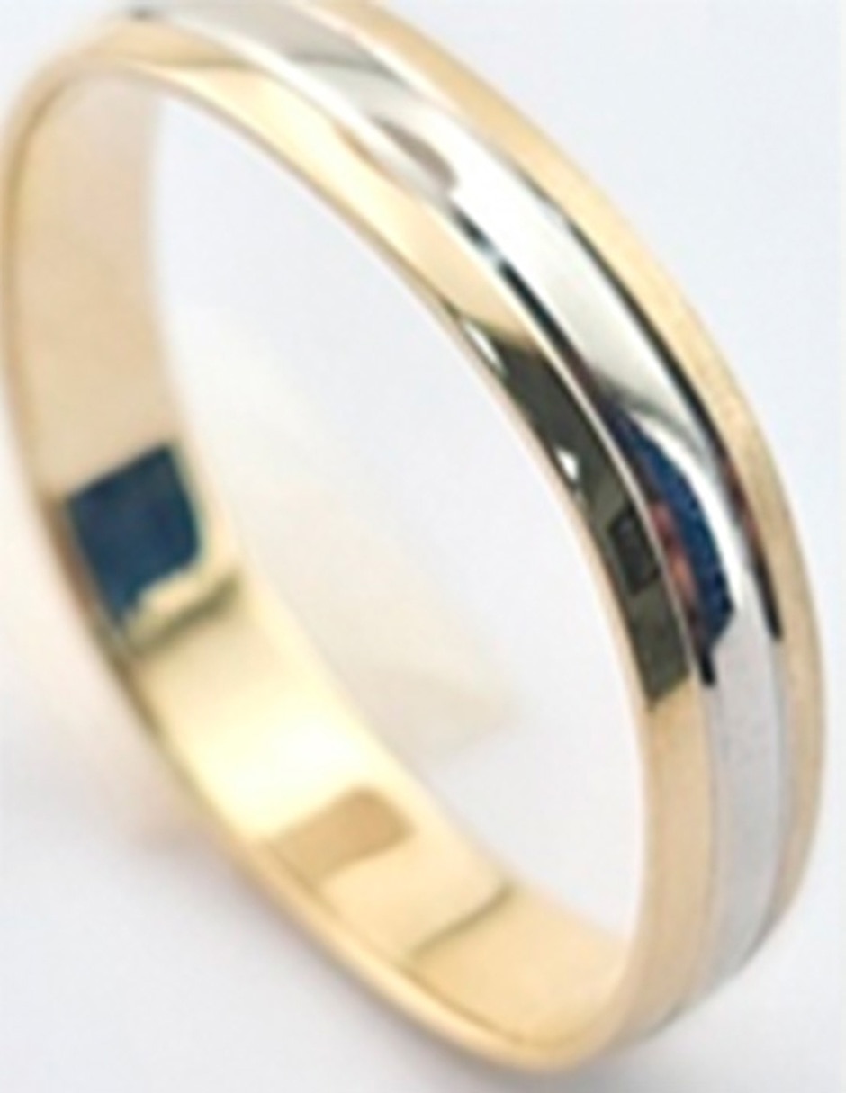 Argolla de oro 14 k Alianza