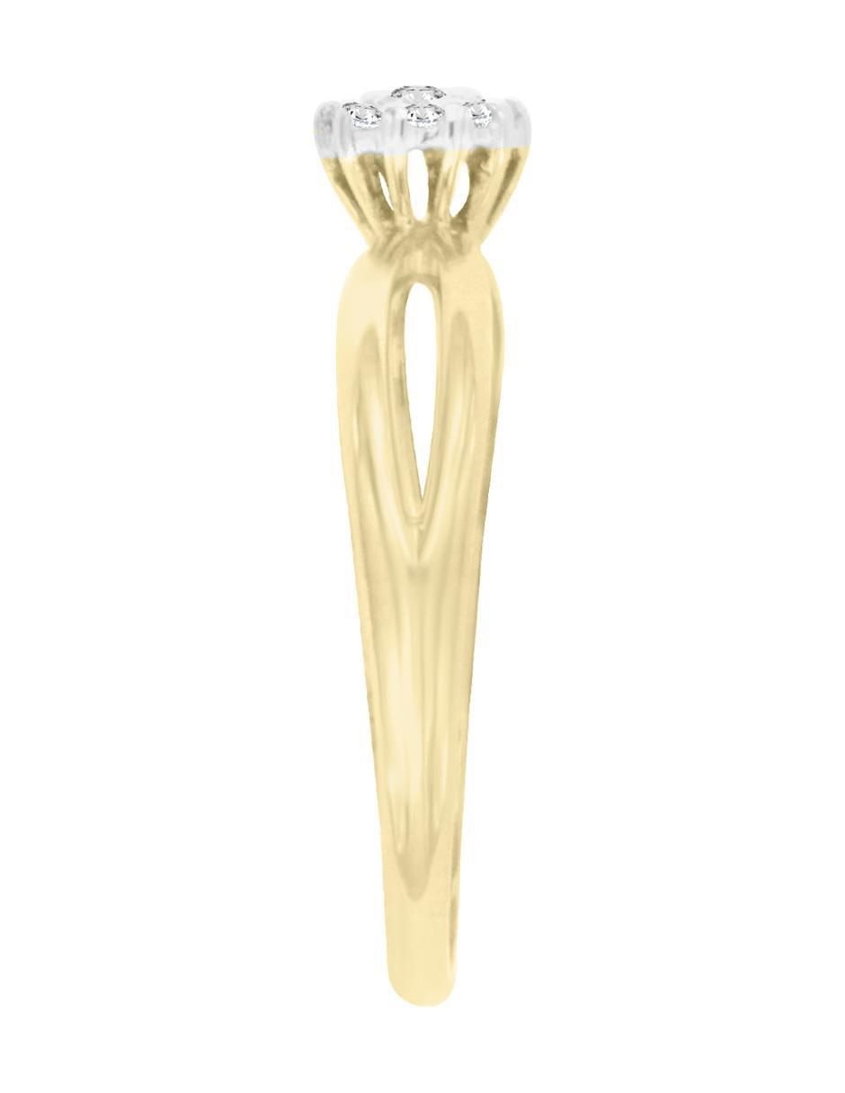 Solitario de oro 14 k klamore diamante
