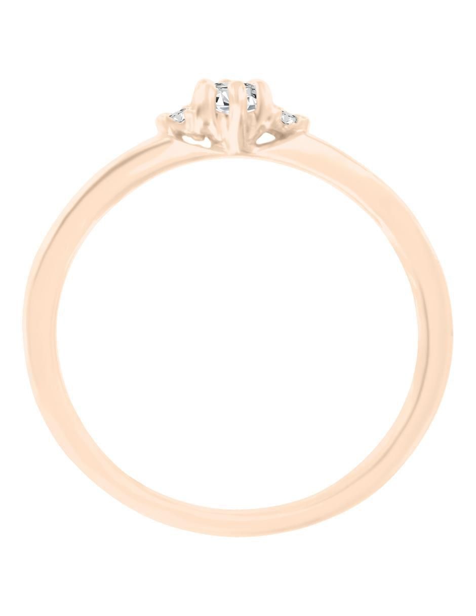 Solitario de oro 14 k Fahid diamante 3