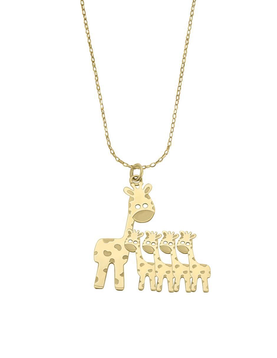 Colgante Y Dije de jirafa de oro 14 K 2