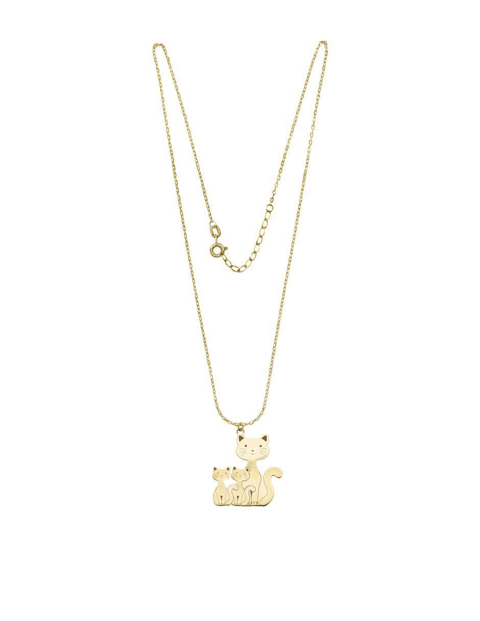 Colgante Y Dije de gato kitten de oro 14 K