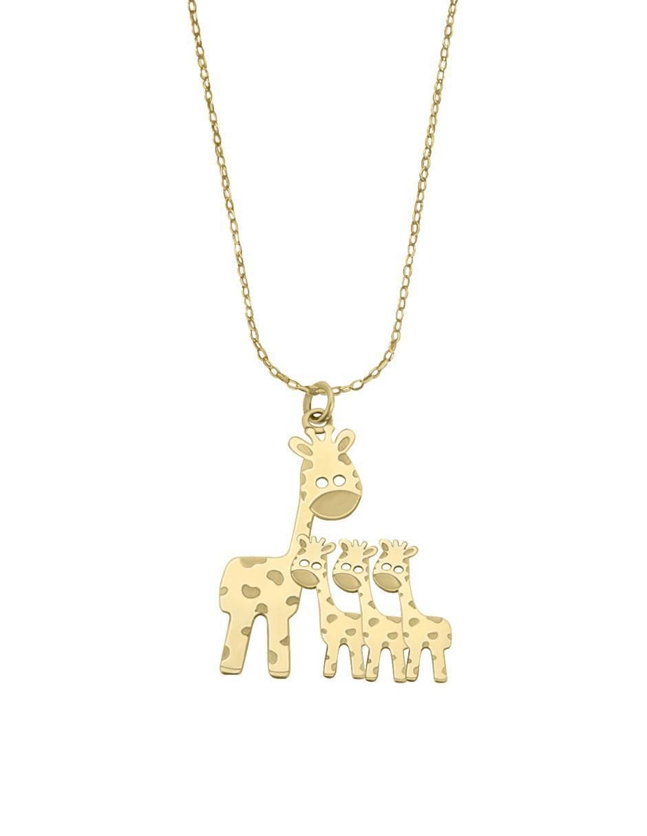Colgante Y Dije de jirafa de oro 14 K 2