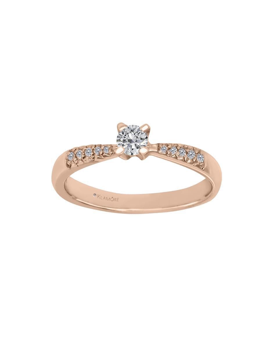 Solitario de oro 14 k Miloro diamante Solitario de oro 14 k Miloro diamante