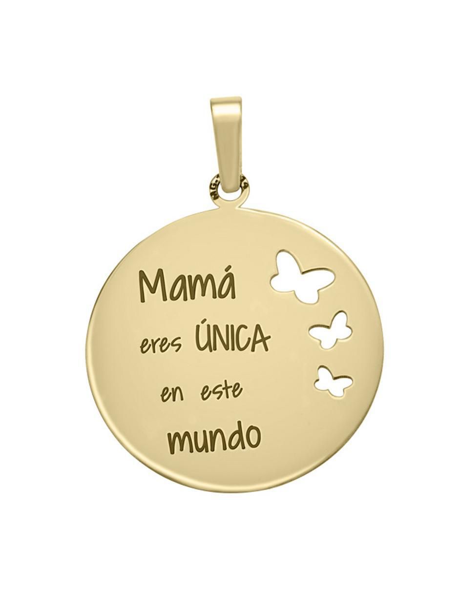 Dije redondo mamá de oro 14 K 2