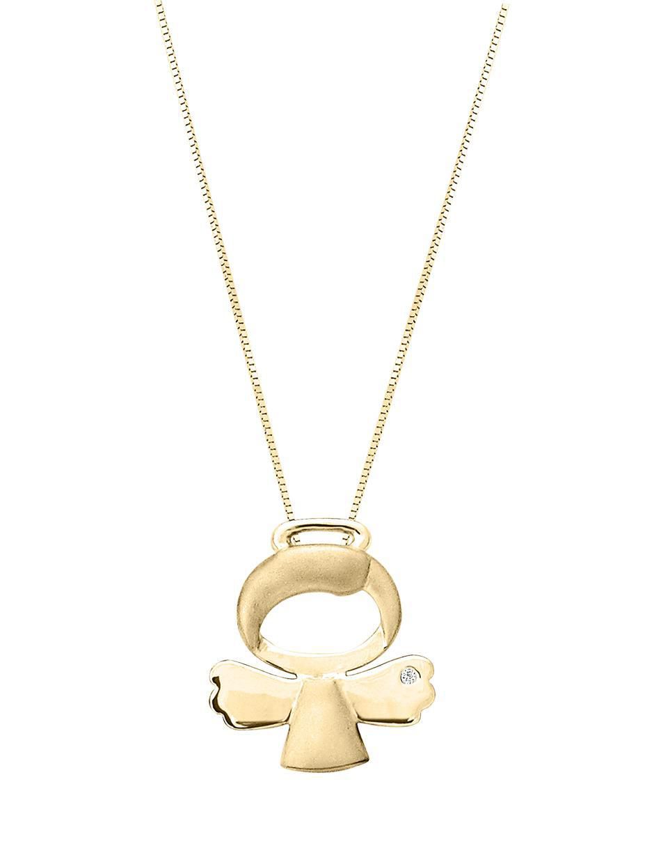 Colgante Y Dije de ángel de oro 14 K diamante