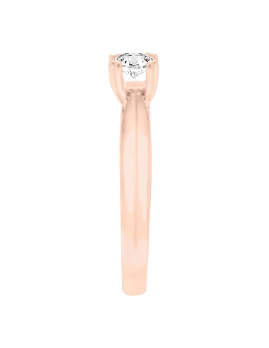 Solitario de oro 14 k Jessica diamante 5