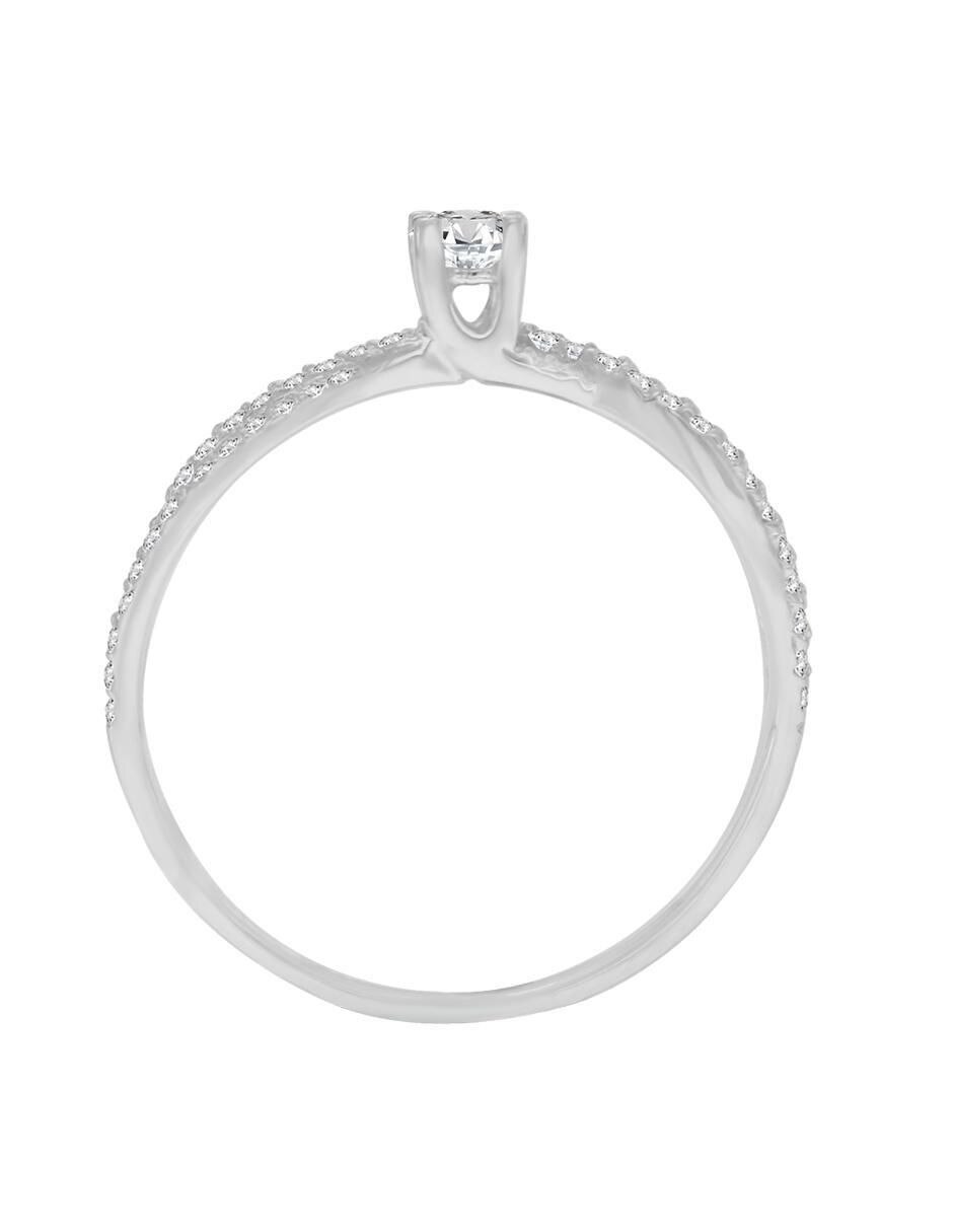 Solitario de oro 14 k Tiana diamante 2