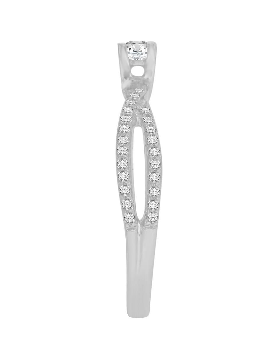 Solitario de oro 14 k Tiana diamante 5