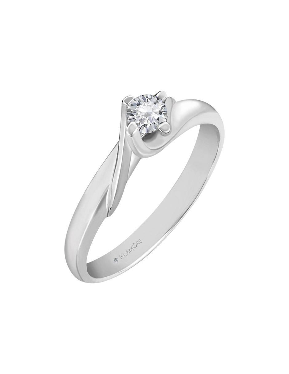 Solitario de oro 14 k Enya diamante 2