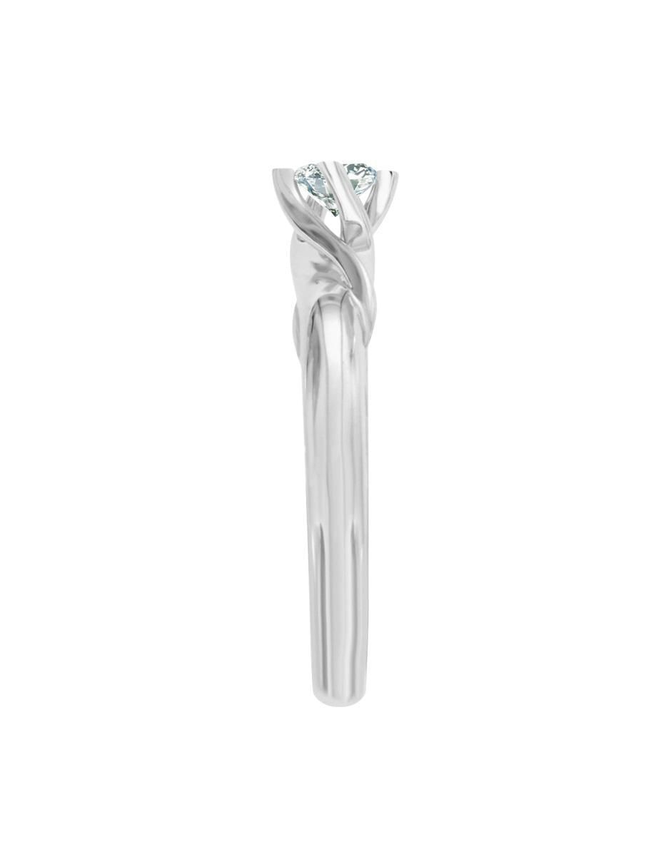 Solitario de oro 14 k Enya diamante 3