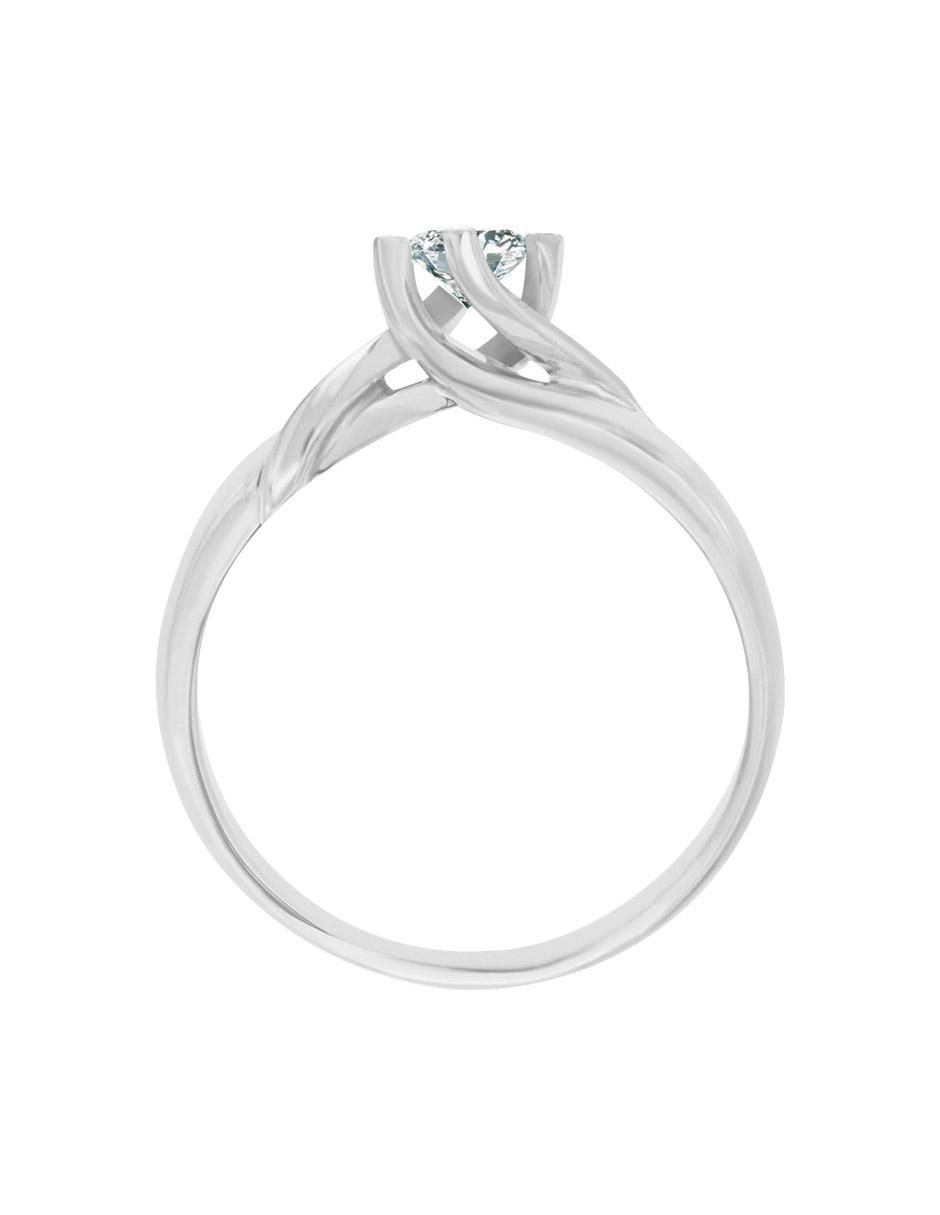 Solitario de oro 14 k Enya diamante 4