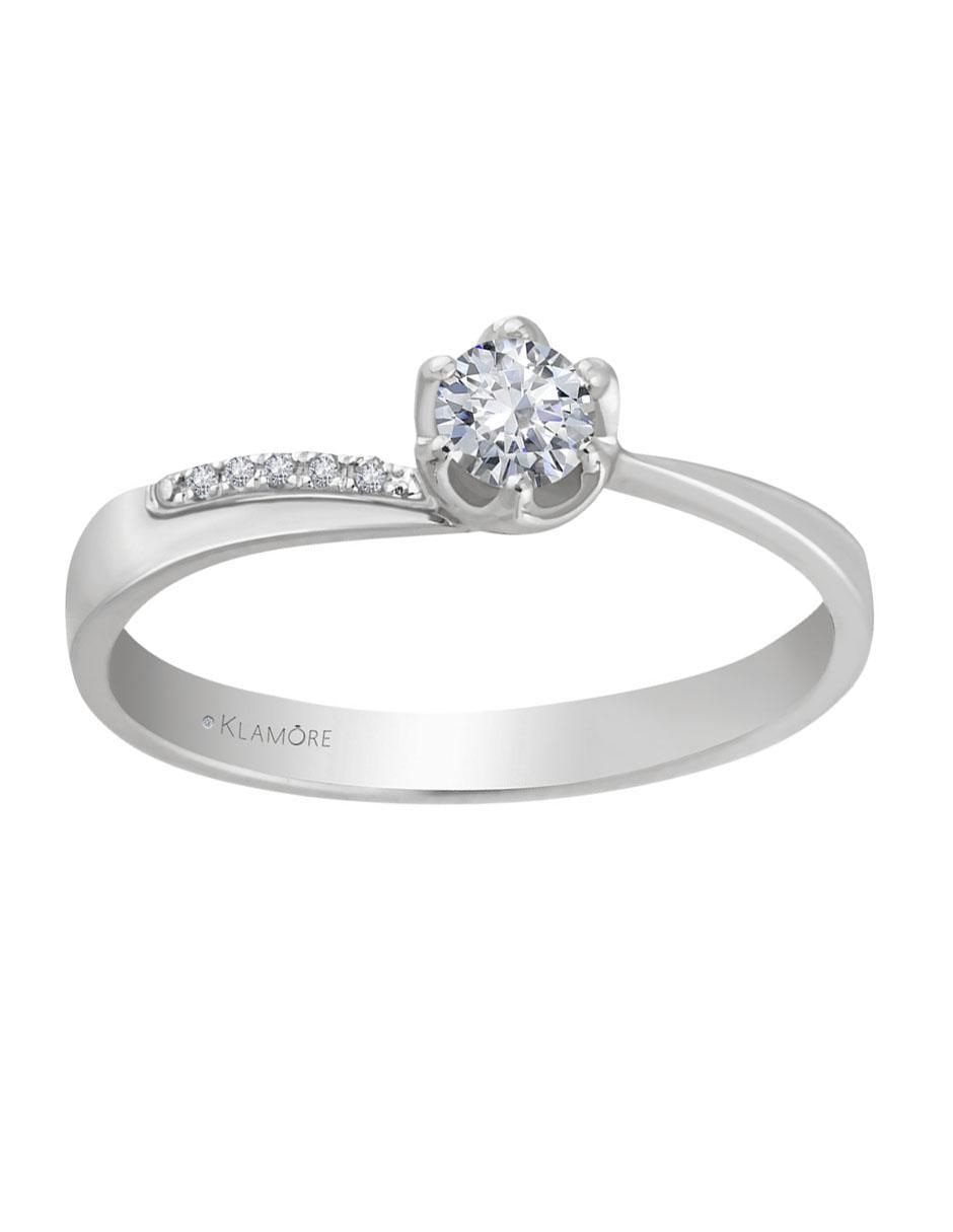 Solitario de oro 14 k Carmen diamante