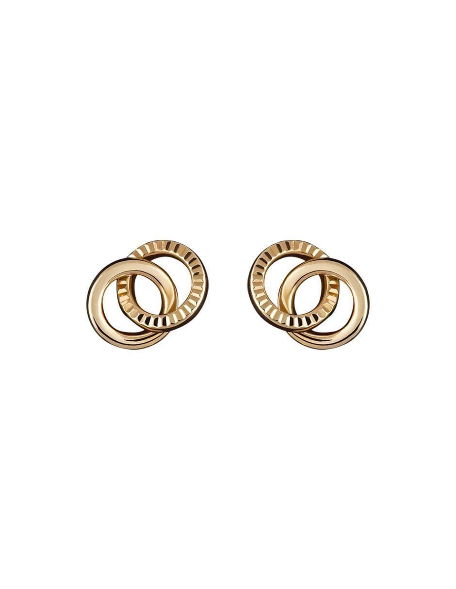 Broqueles redondos de oro amarillo 14 K con acabado espejo Broqueles redondos de oro amarillo 14 K con acabado espejo
