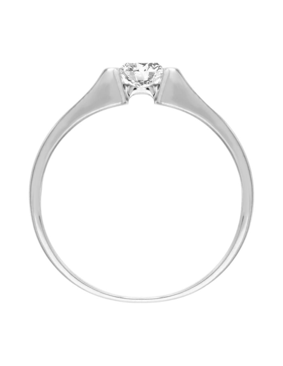 Solitario de oro 14 k Gazet diamante 2