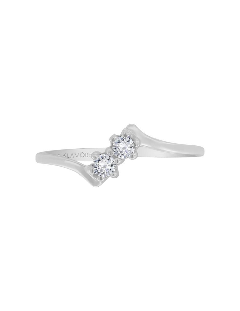 Solitario de oro 14 k Aine diamante