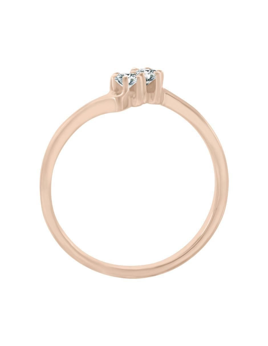 Solitario de oro 14 k Aine diamante 4