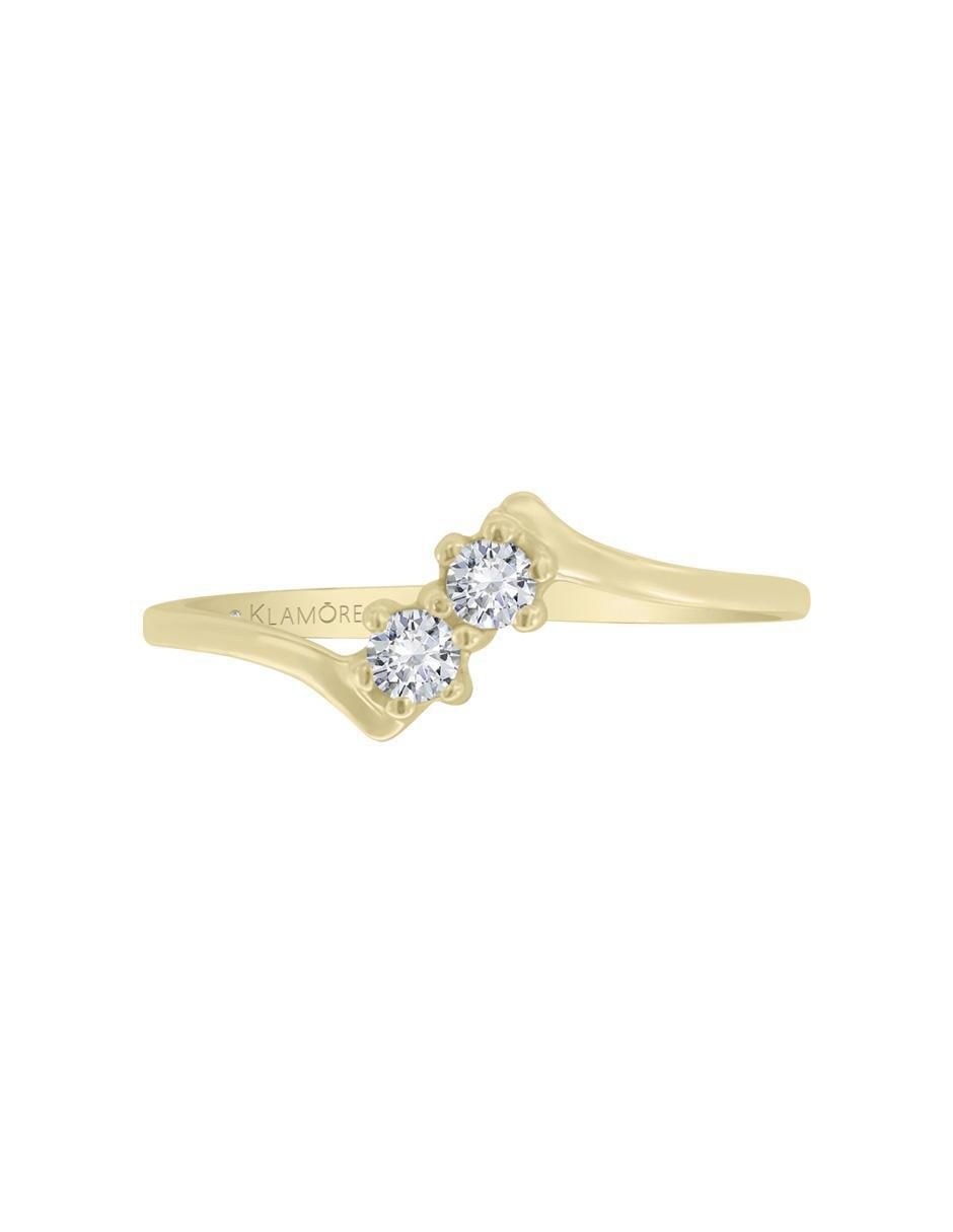 Solitario de oro 14 k Aine diamante