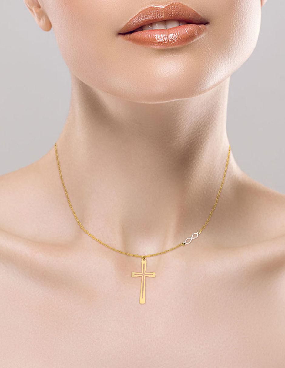 Colgante Y Dije de cruz kreuz de oro 14 K 3