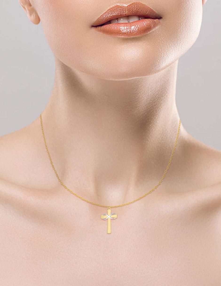 Colgante Y Dije de cruz lucette de oro 14 K 3