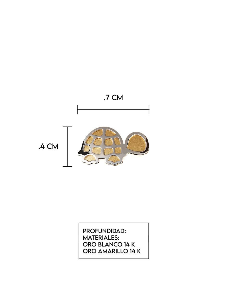 Broqueles de tortuga Exclusiva de oro con acabado espejo 5