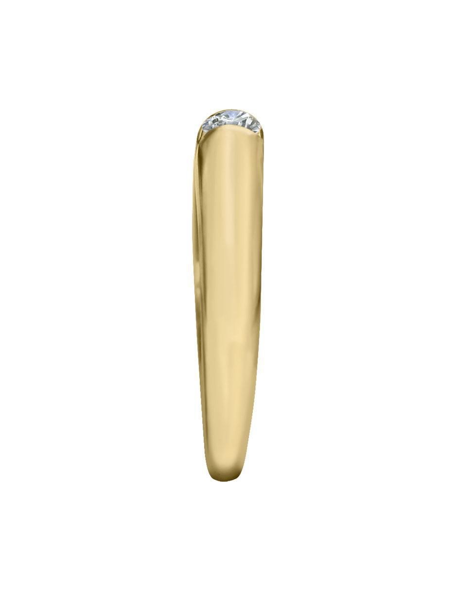 Solitario "de" oro 14 k klamore diamante