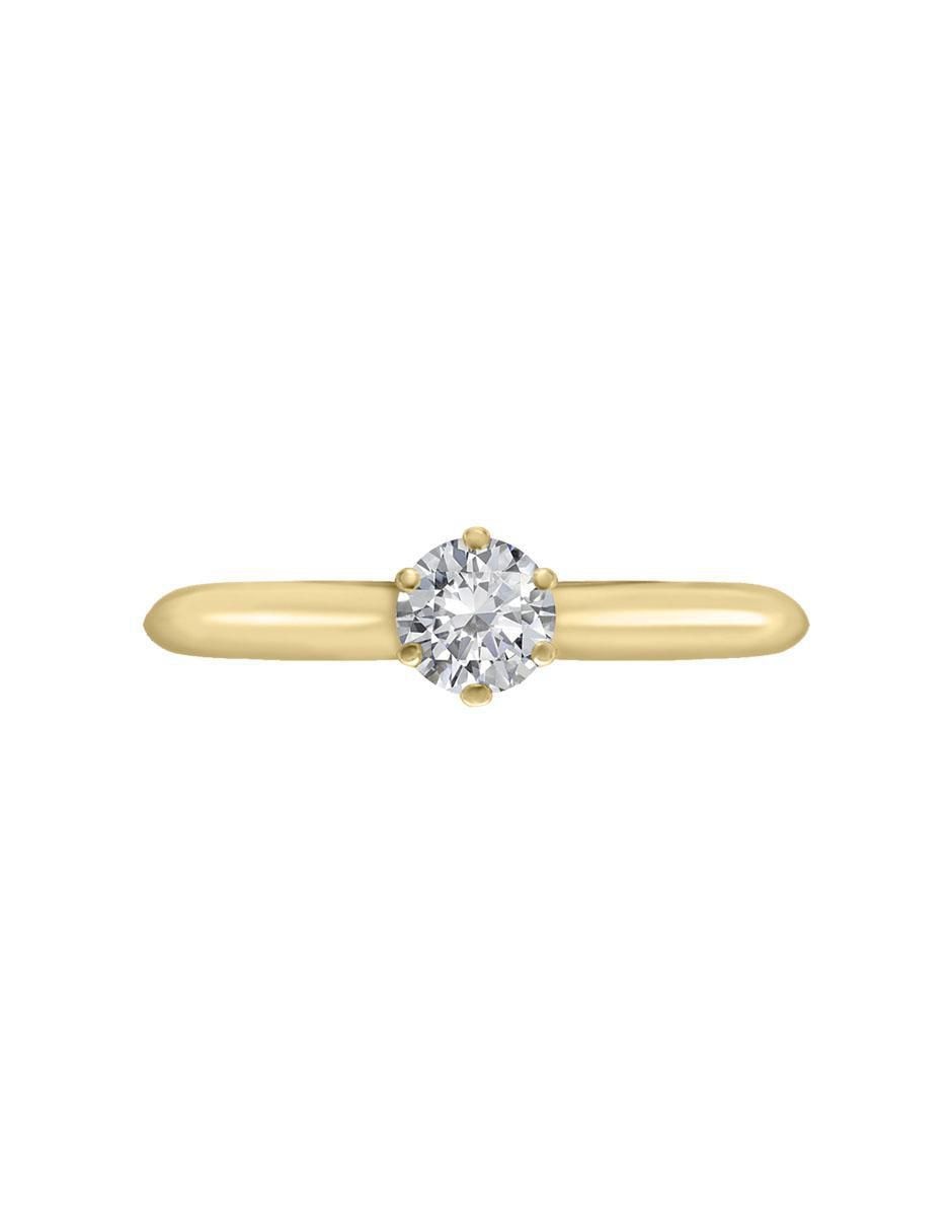 Solitario de oro 14 k Tiff diamante