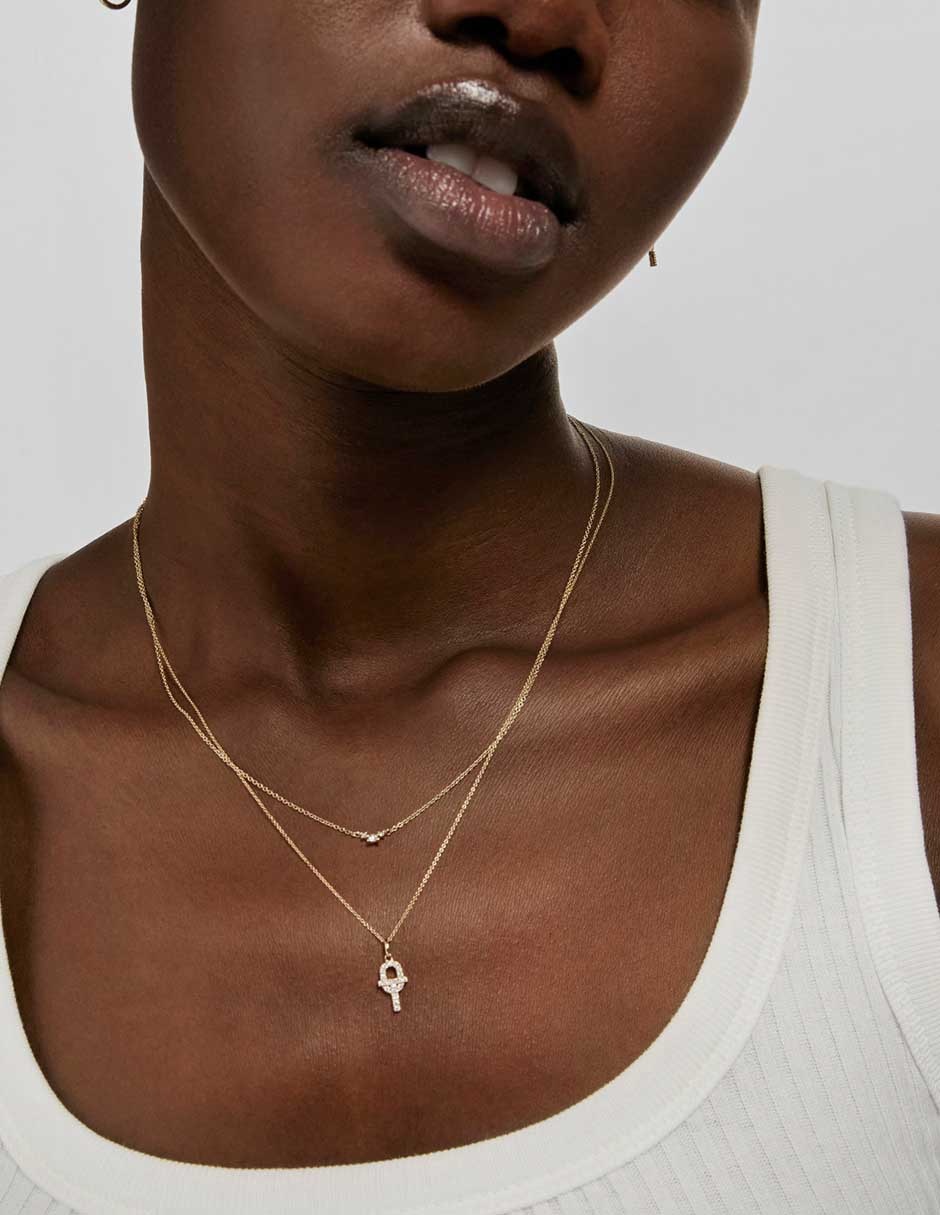 Gargantilla Manifesto de oro 18 K 6