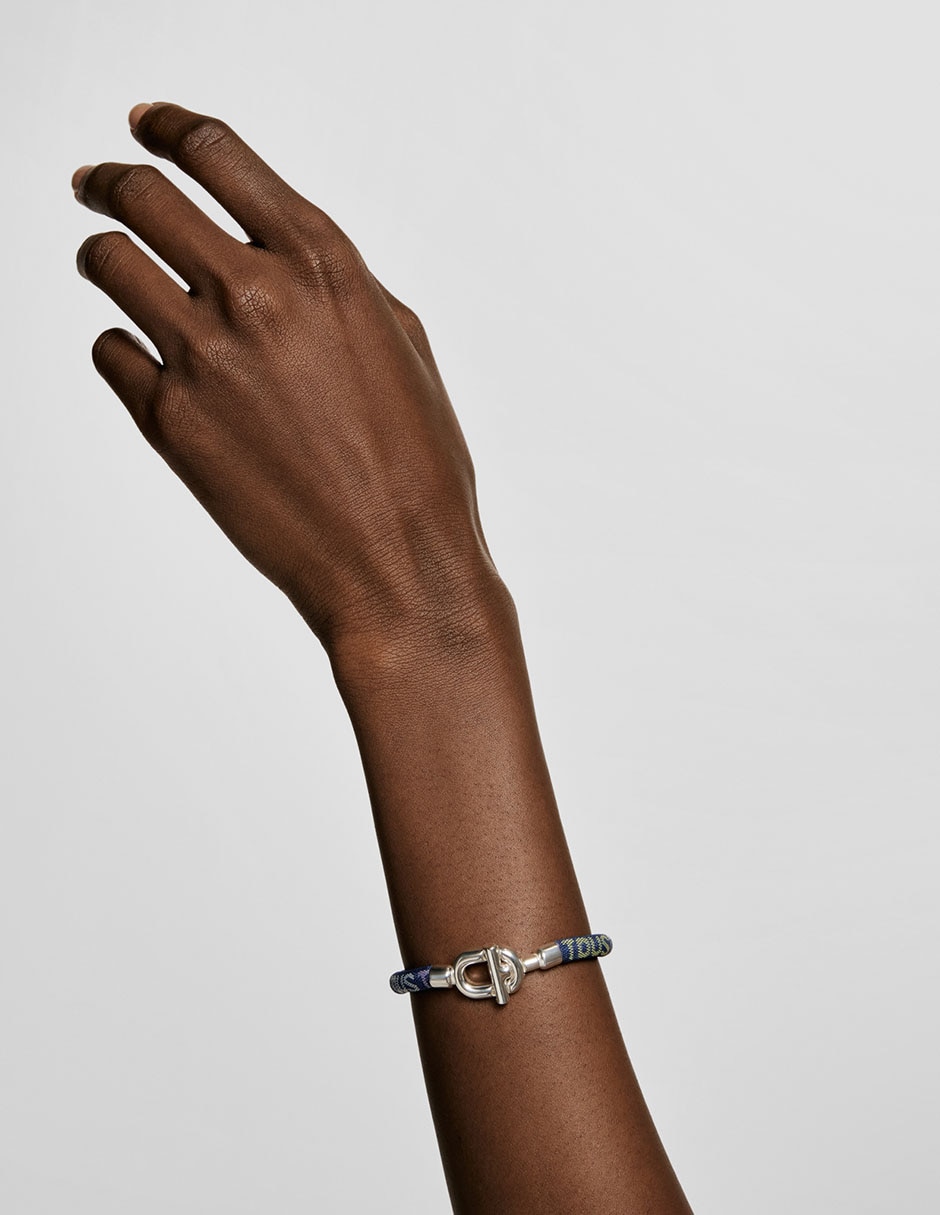 Pulsera de plata P 925 Manifesto con acabado mate 4