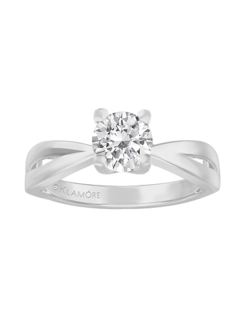 Solitario de oro 14 k Solange diamante